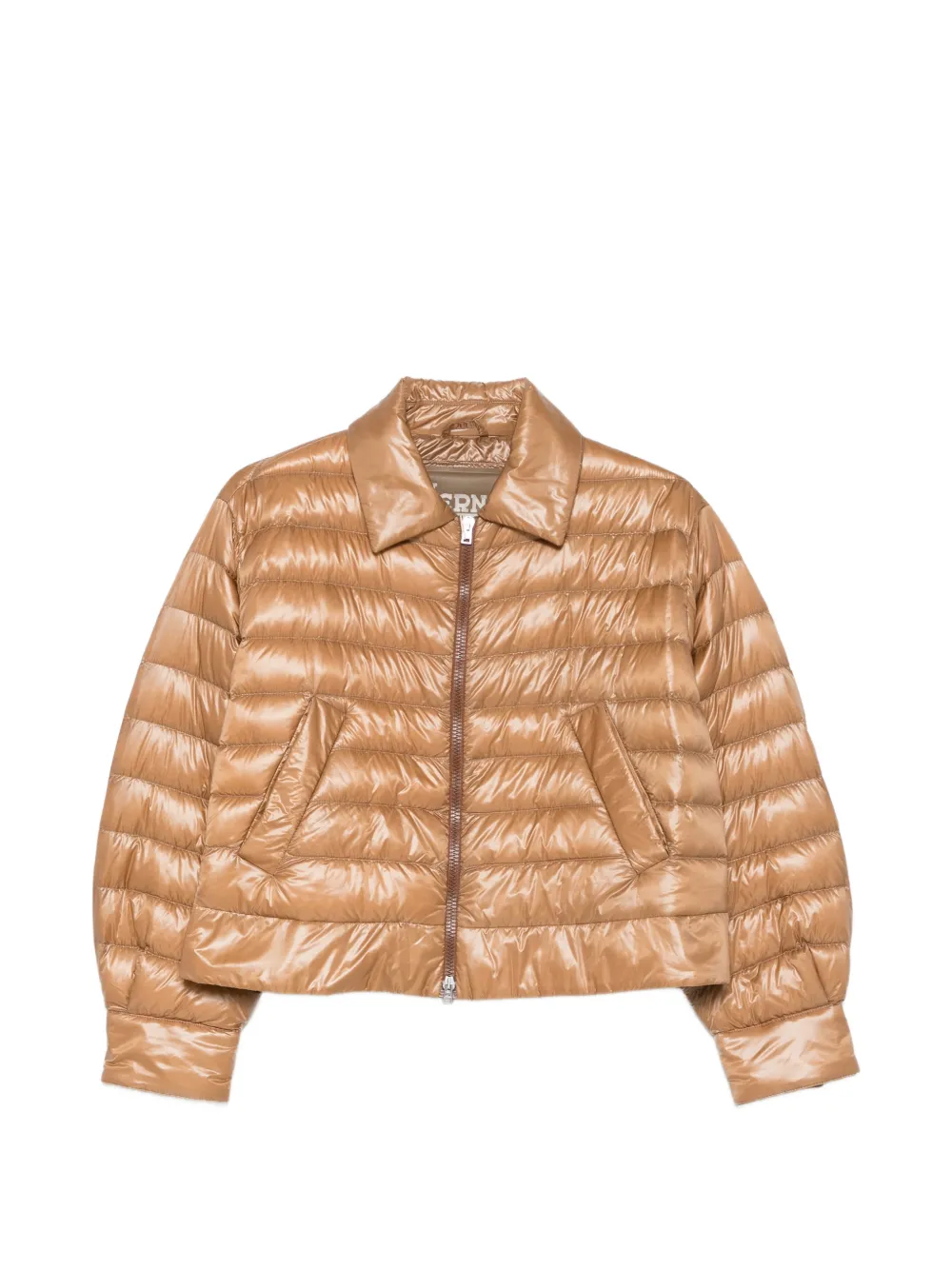 Herno polo-collar padded jacket - Neutrals