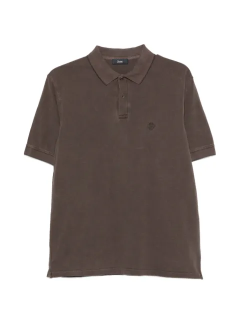Herno logo-embroidered polo shirt