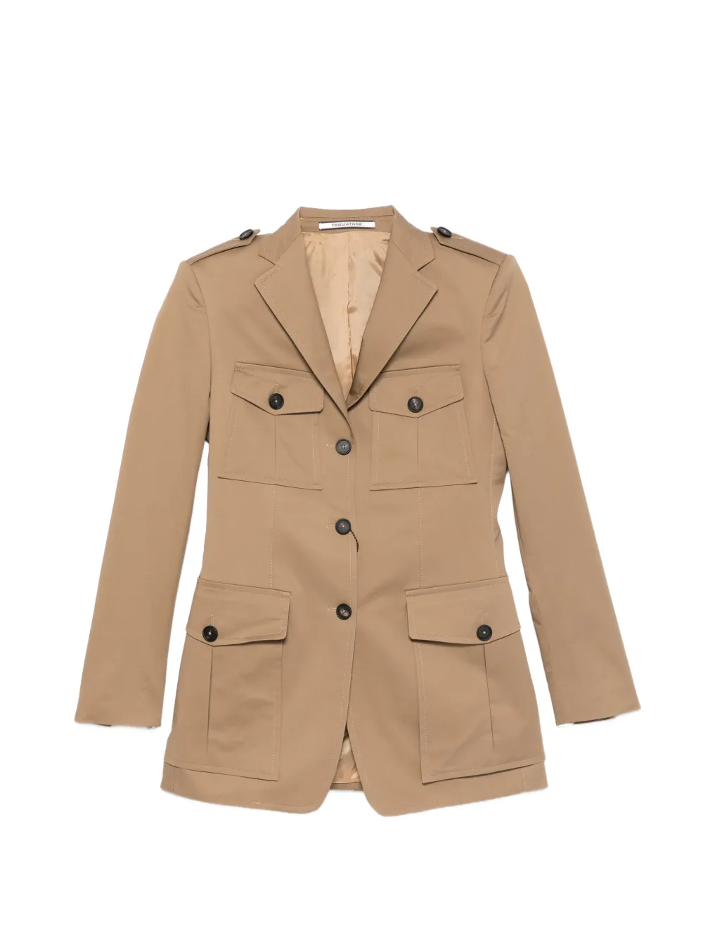 Tagliatore Jack met enkele rij knopen Beige