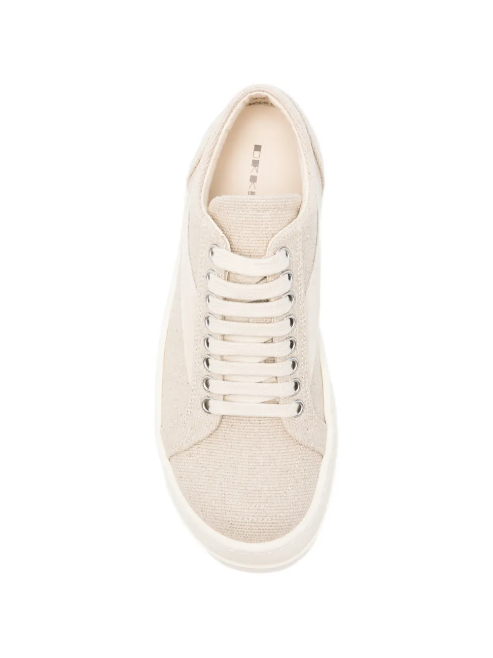 Rick Owens DRKSHDW lace-up sneakers Beige