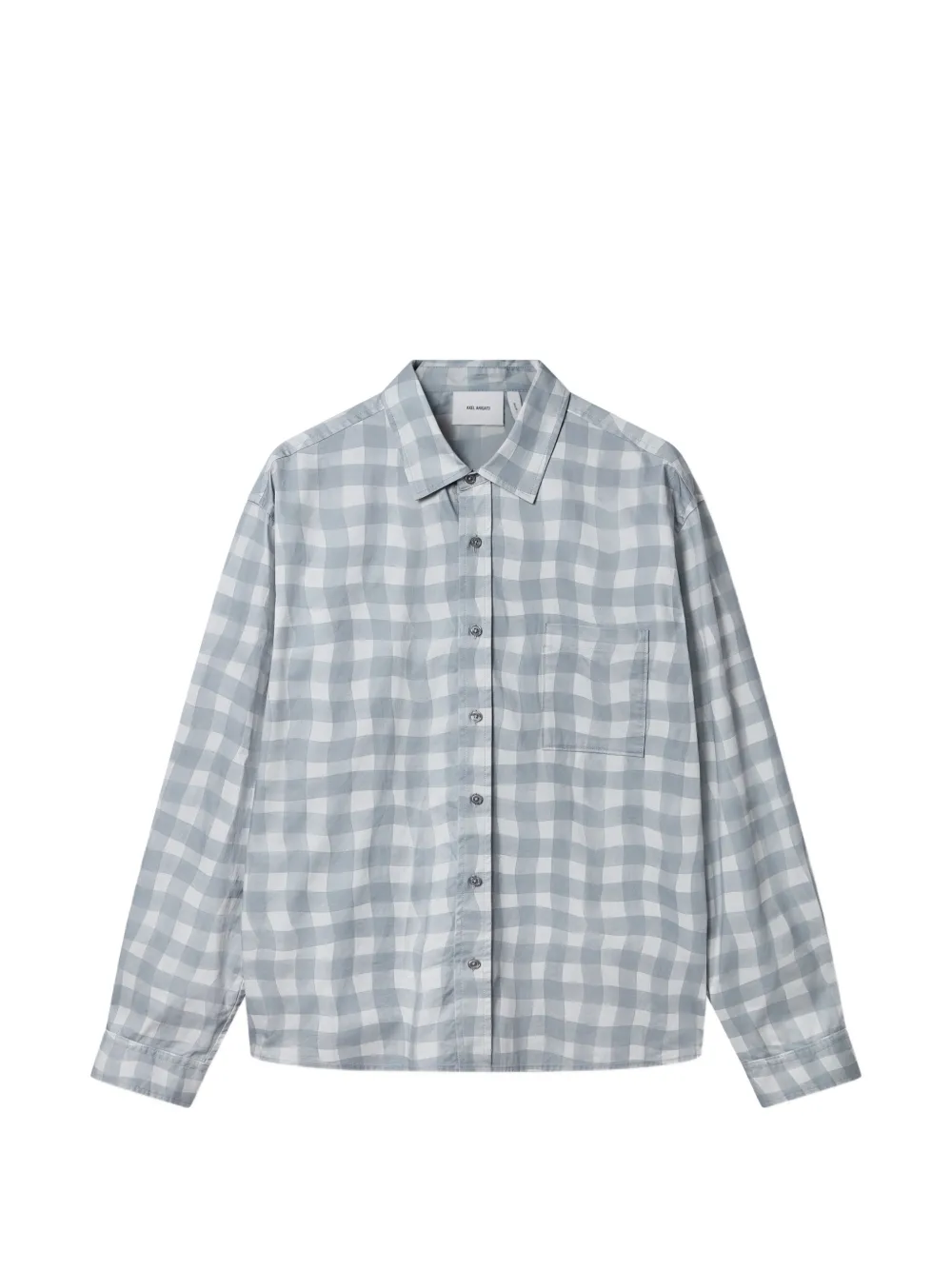 Axel Arigato Distort Gingham pocket shirt - Blu