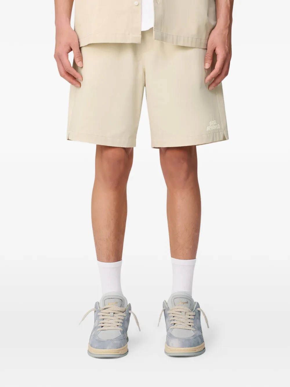 Axel Arigato Heath shorts met logo Beige