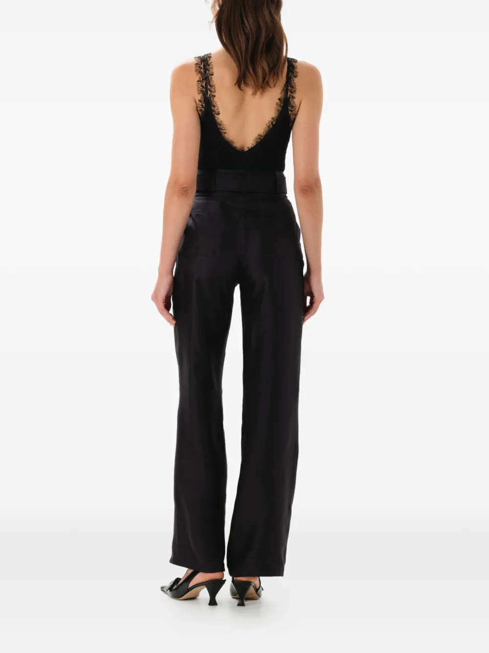  Manurí Joey Belted Trousers - Black 