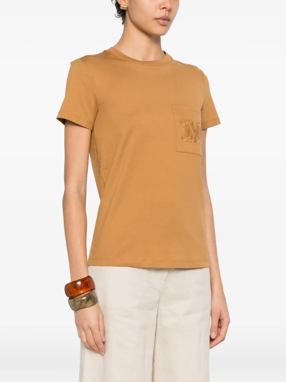  Max Mara Papaia Short-sleeve T-shirt - Brown 