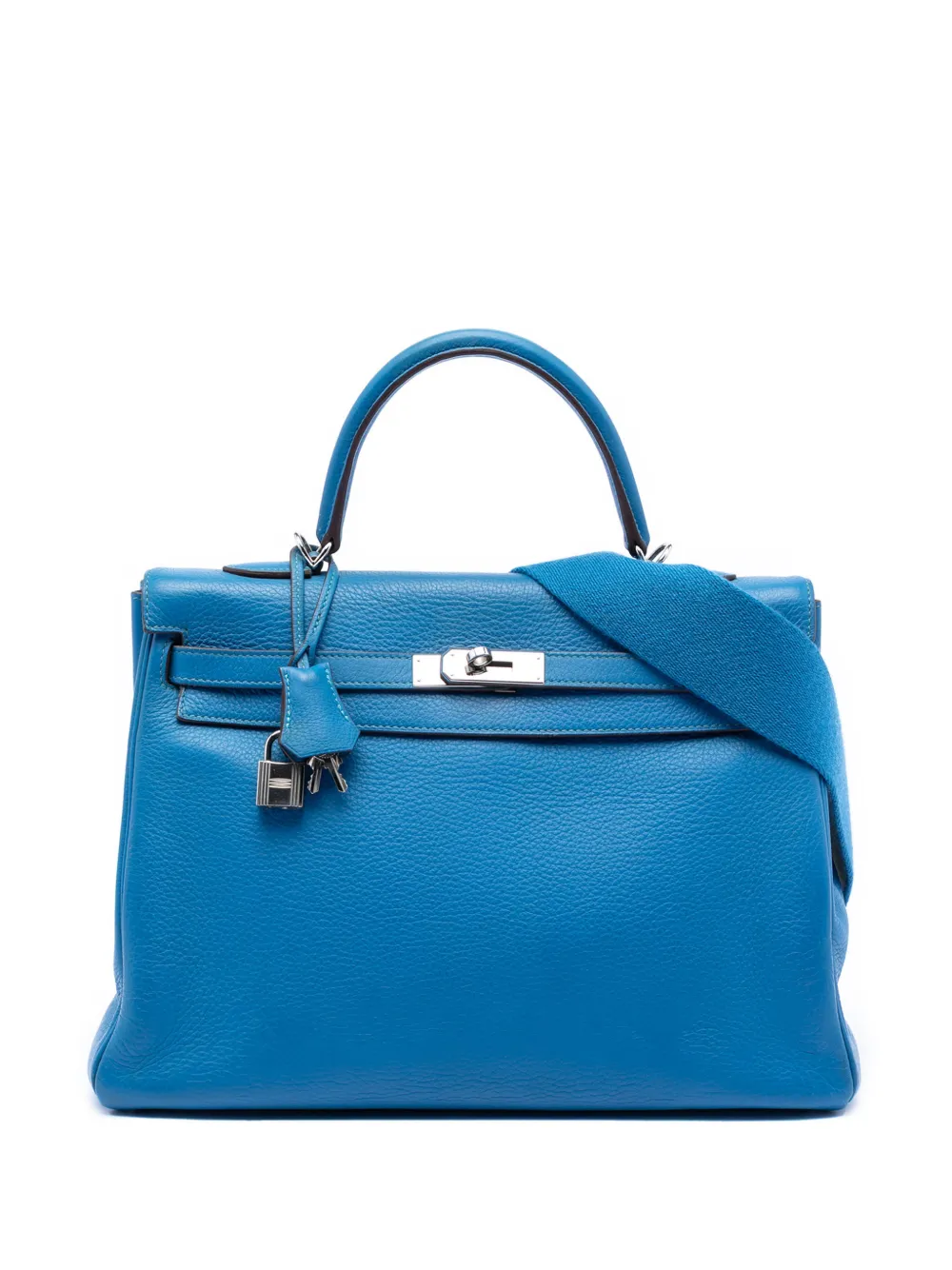 Hermès Pre-Owned 2011 Togo Kelly II Retourne 35 satchel - Blu