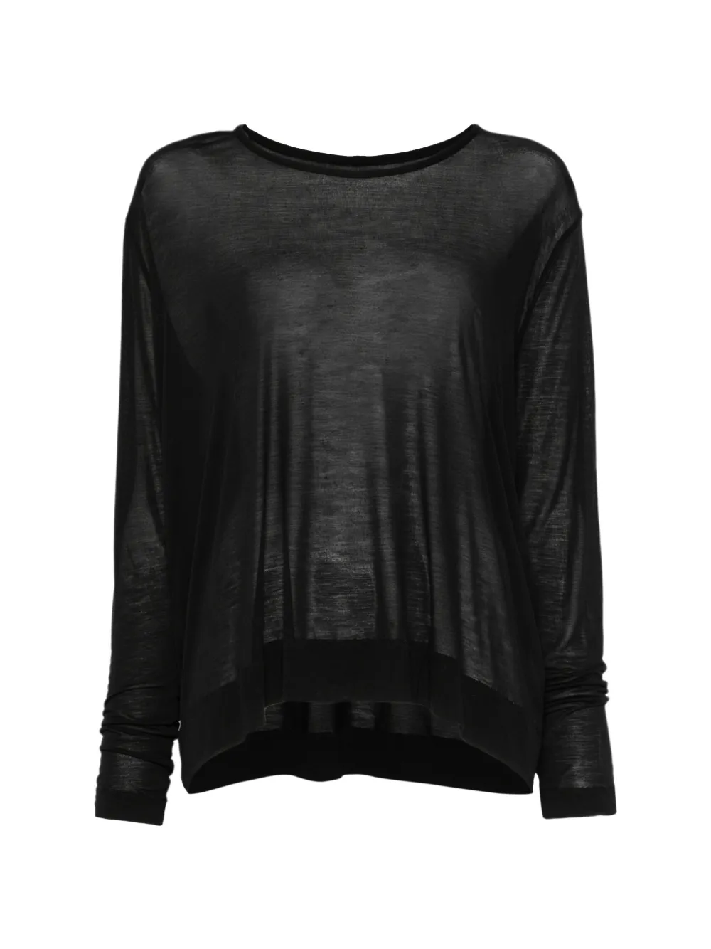 Private 0204 Long-sleeve Top In Black