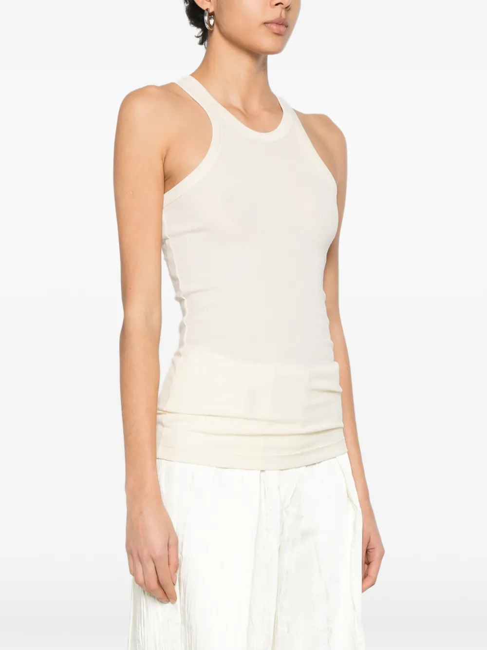 Sportmax Geribbelde tanktop Geel