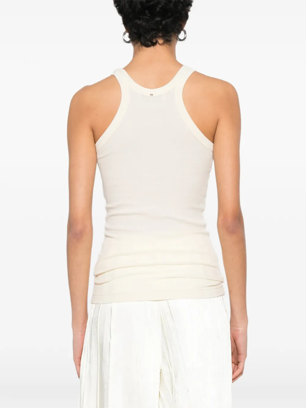 Sportmax Geribbelde tanktop Geel