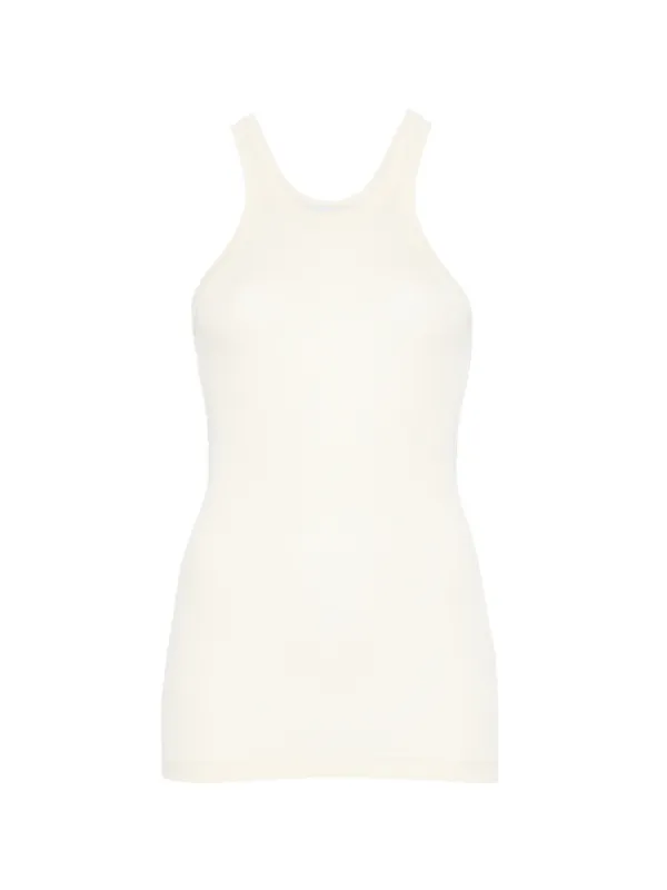 Sportmax Ribbed Tank Top in Yellow
