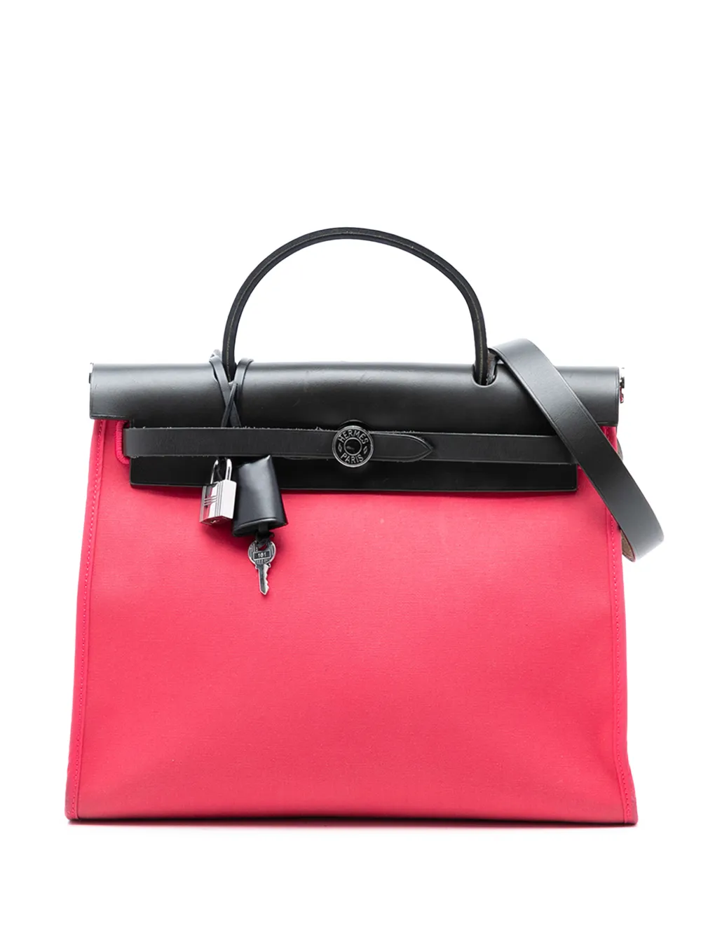 Hermès Pre-Owned 2017 Toile Herbag Zip 31 satchel - Pink