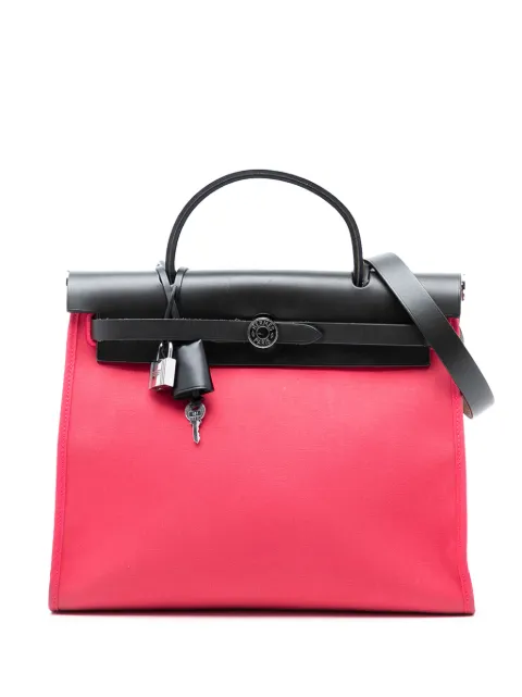 Hermès Pre-Owned bolsa satchel Toile Herbag Zip 31 2017