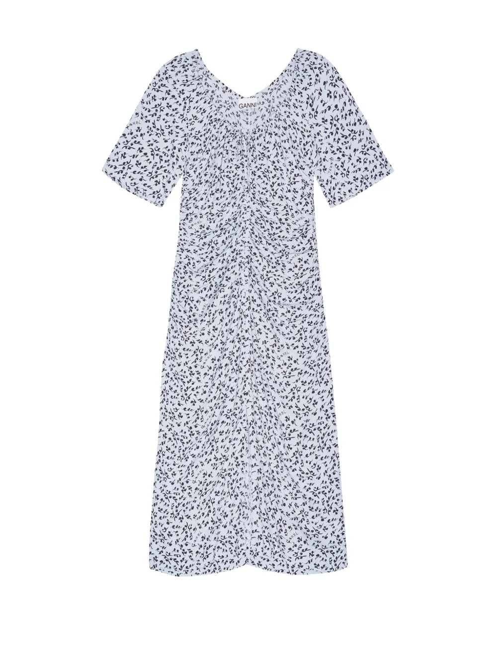 GANNI Heather midi dress - Blu