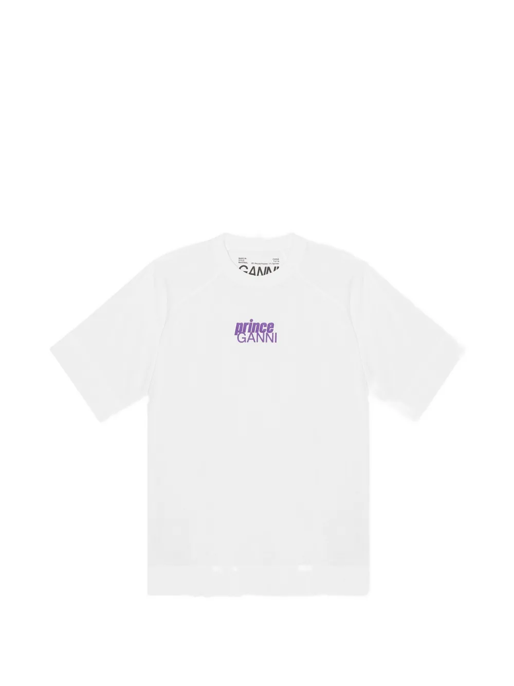 GANNI x Prince logo T-shirt - Bianco