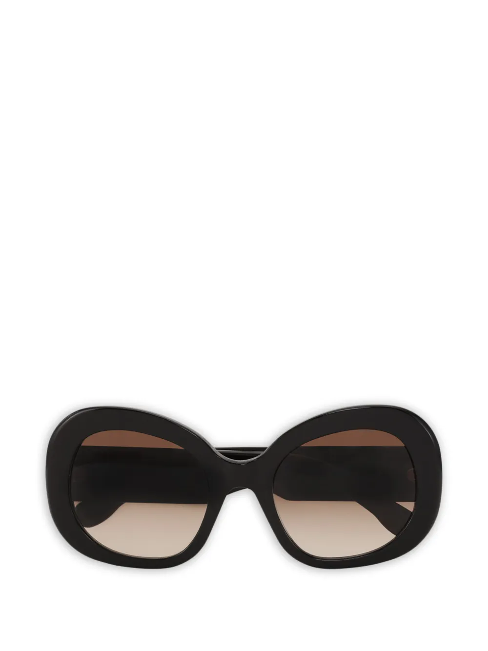 GANNI oval-frame sunglasses - Nero