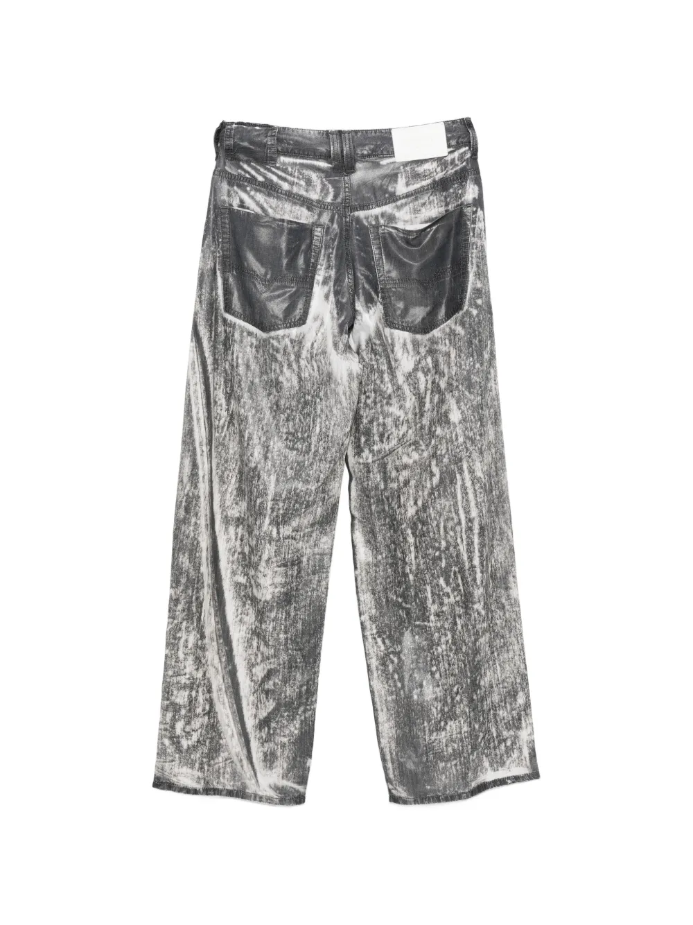  Diesel 1997 D-enim-m Logo-patch Trousers - Grey 
