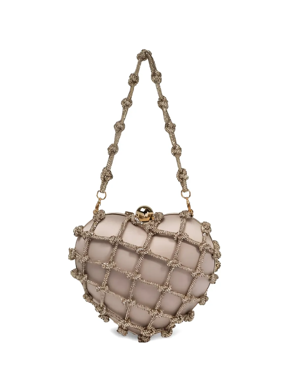 Rosantica Cupido Nodi heart-motif clutch bag - Toni neutri