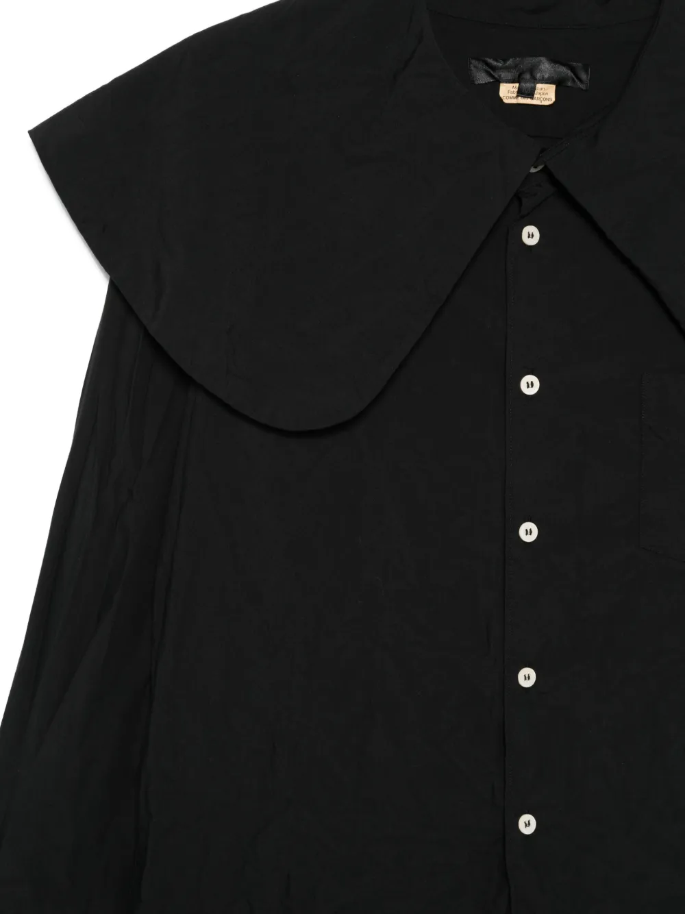  Comme Des Garçons Oversized-collar Shirt - Black 