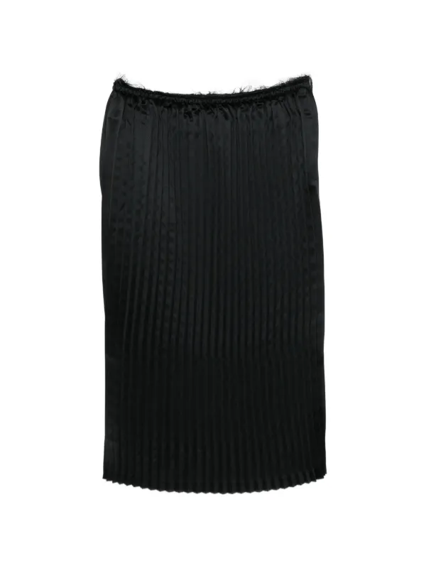 COMME des GARÇONS 黒 プリーツスカート　厚手　サロペット Comme Des Garçons Comme Des Garçons プリーツ スカート | ブラック