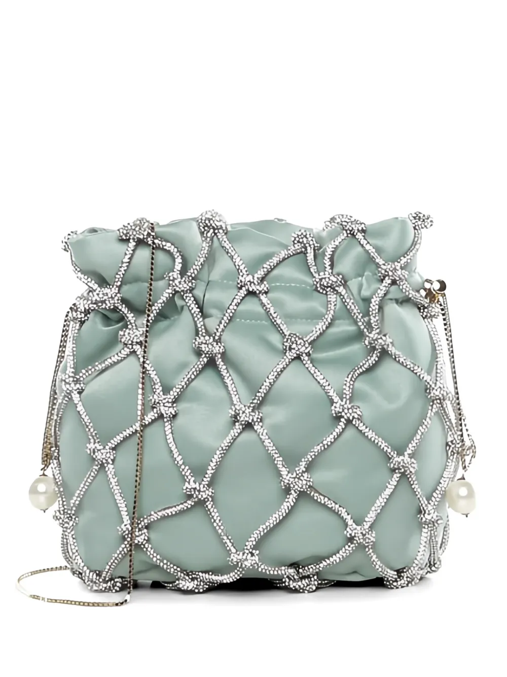 Rosantica crystal-embellished clutch bag - Verde