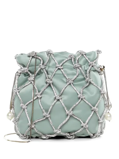 Rosantica crystal-embellished clutch bag