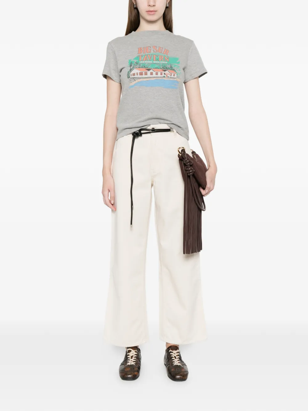  Re/done Graphic T-shirt - Grey 