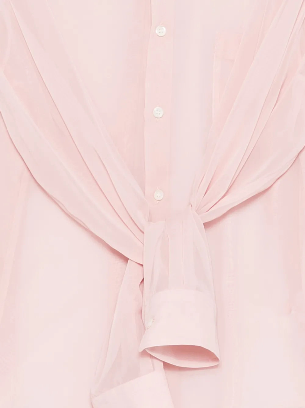 Comme Des Garçons Comme Des Garçons Gestrikte blouse Roze