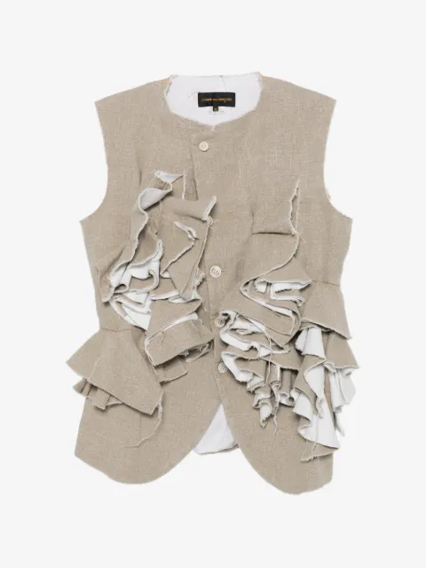 Comme Des Garçons ruffled waistcoat