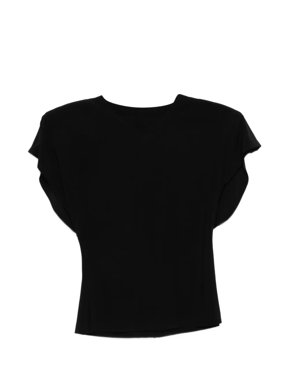 Norma Kamali draped blouse - Nero