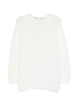 Comme Des Garçons オープンニット セーター | ホワイト | FARFETCH JP