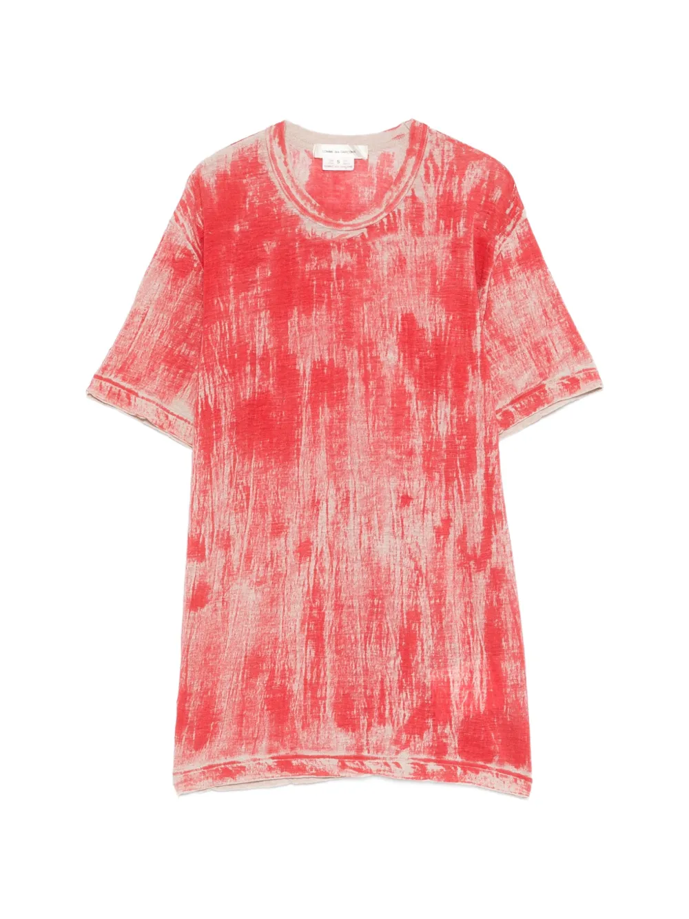 Comme Des Garçons crewneck printed T-shirt - Rosso