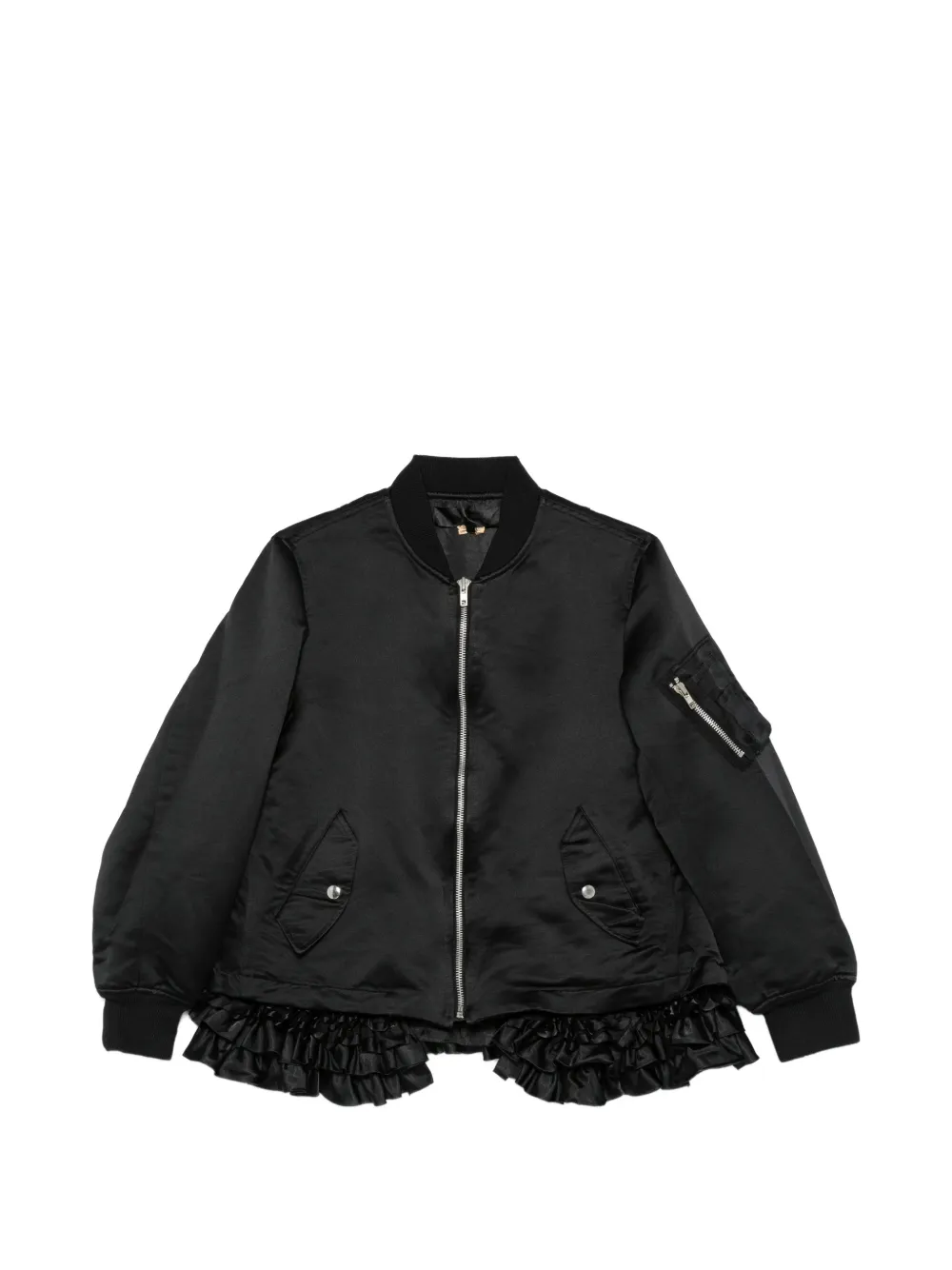 Comme Des Garçons Bomber con ruches - Nero