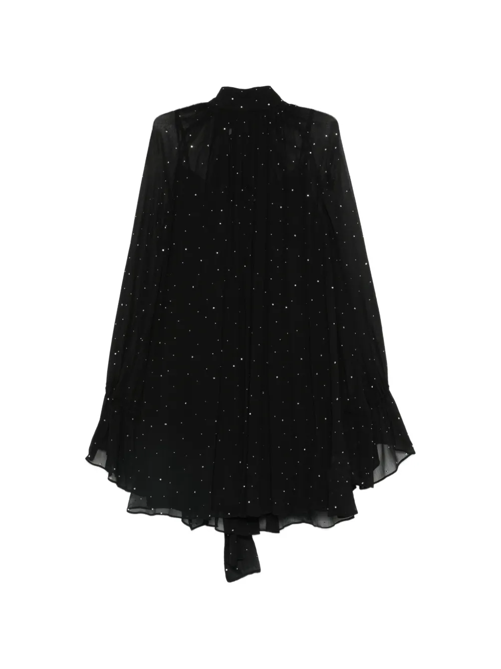 STAUD Roux tie mini dress - Nero