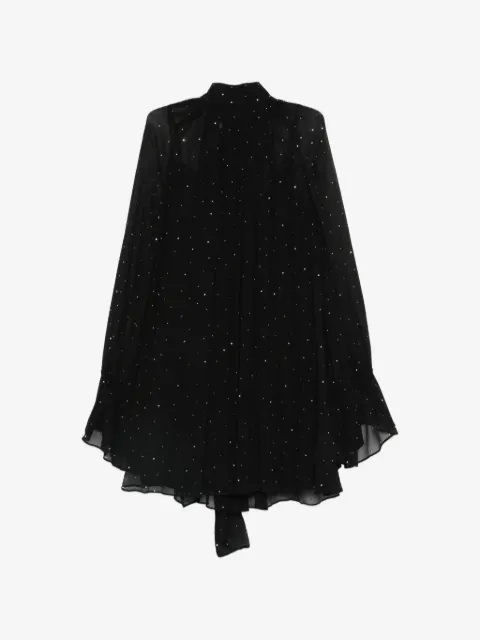 STAUD Roux tie mini dress