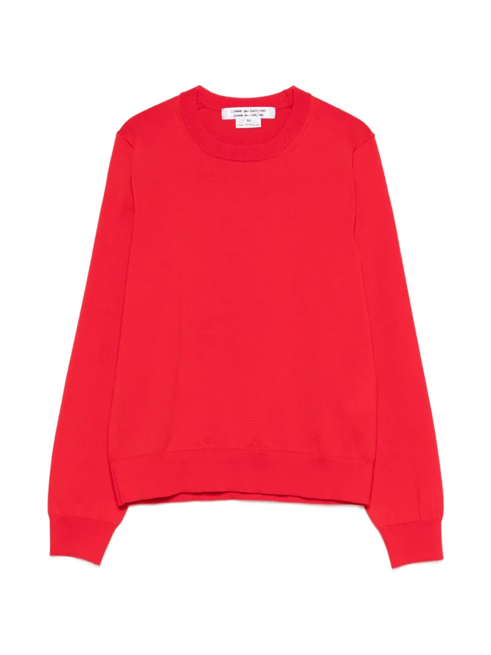 Comme Des Garçons ribbed crewneck sweater - Rosso