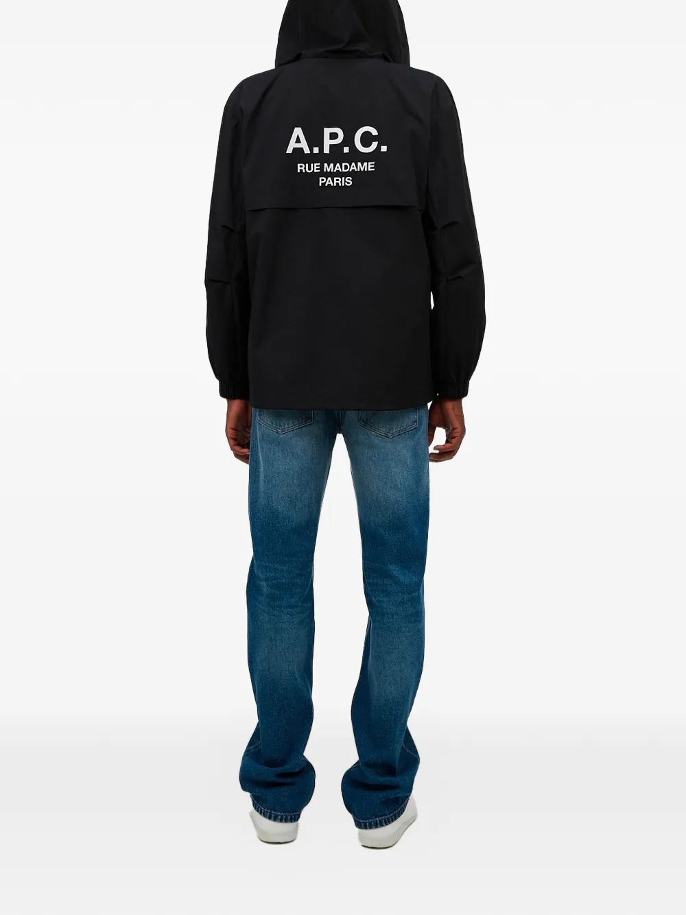 A.P.C. Iggy windjack met capuchon Zwart