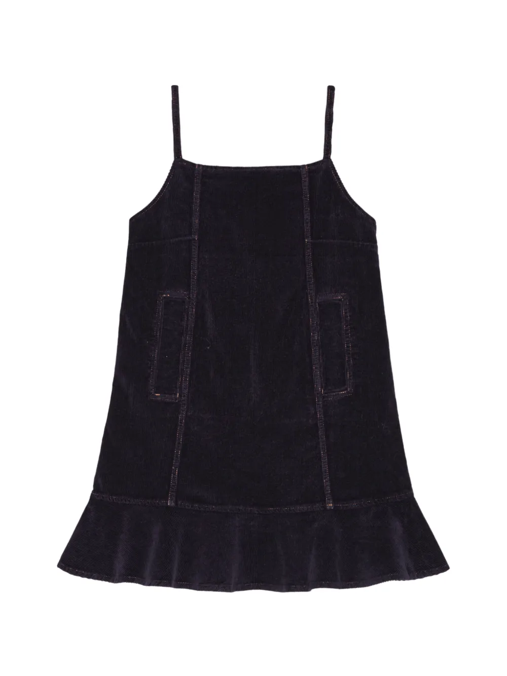 GANNI panelled mini dress - Blu