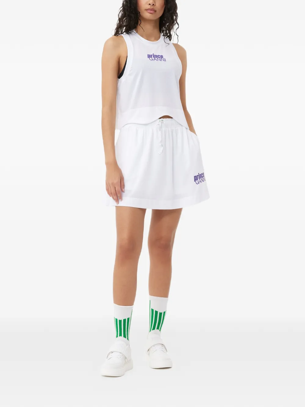 GANNI x Prince tanktop met logo Wit