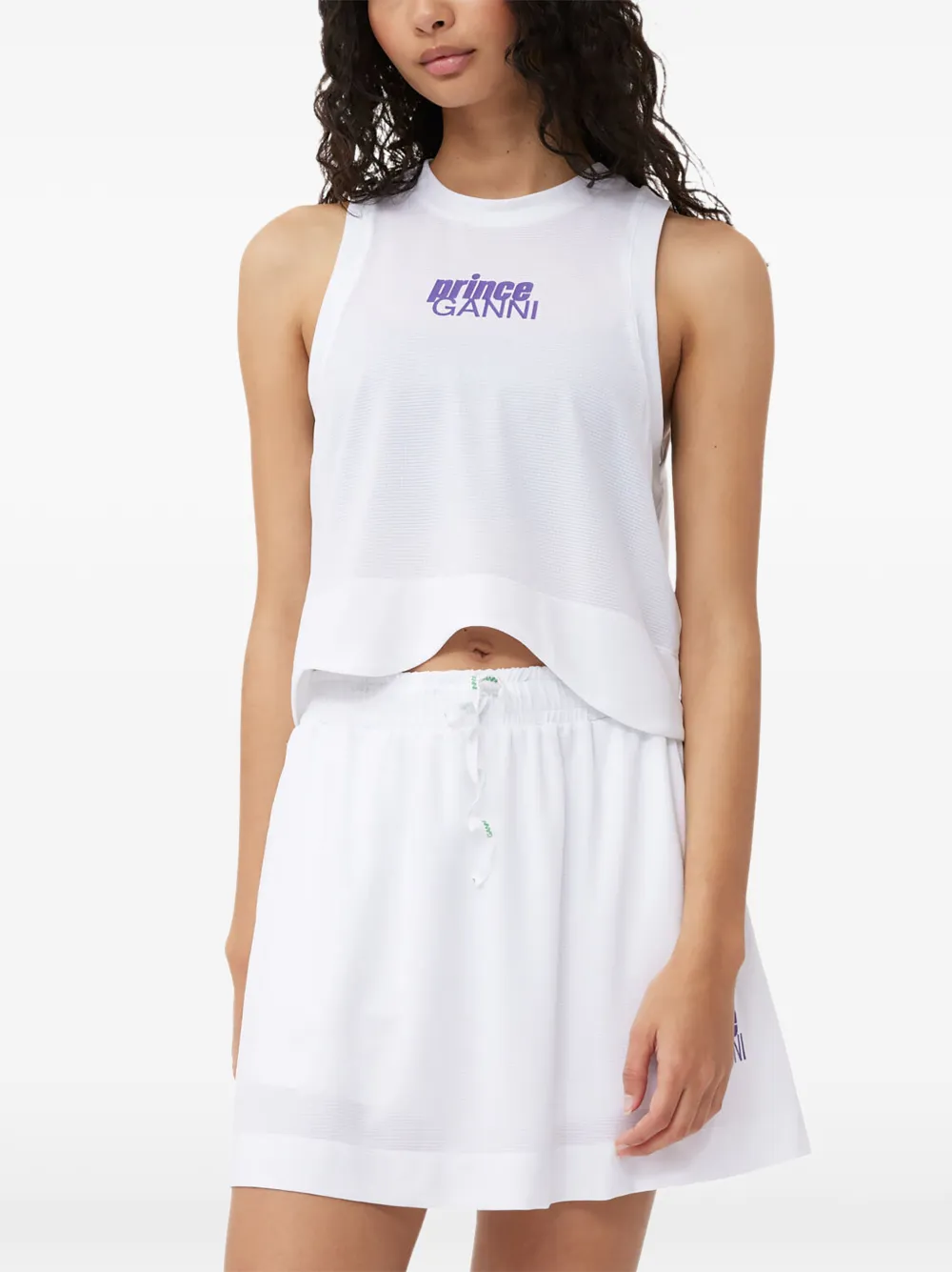 GANNI x Prince tanktop met logo Wit