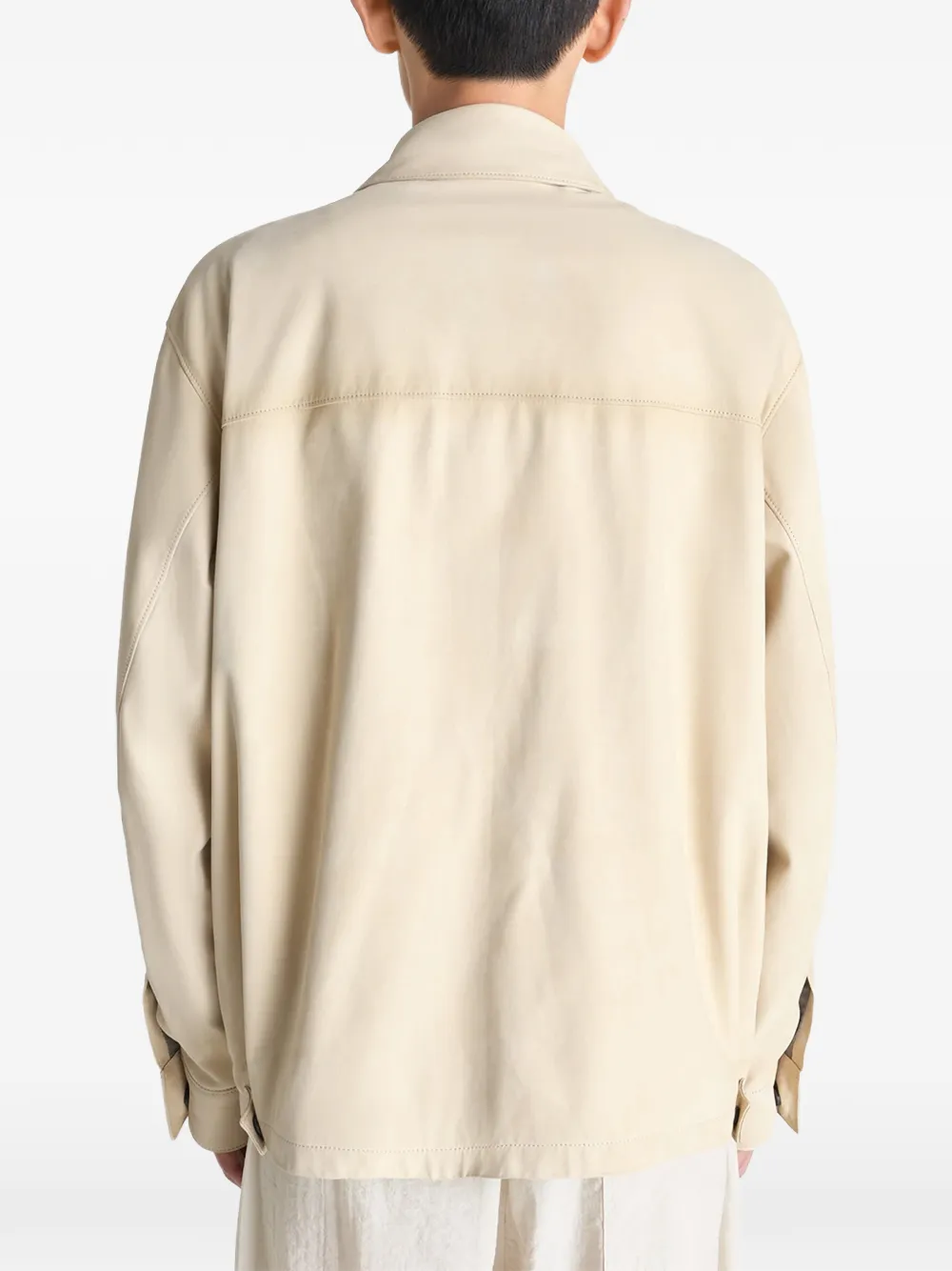 LEMAIRE Reporter jack met meerdere zakken Beige