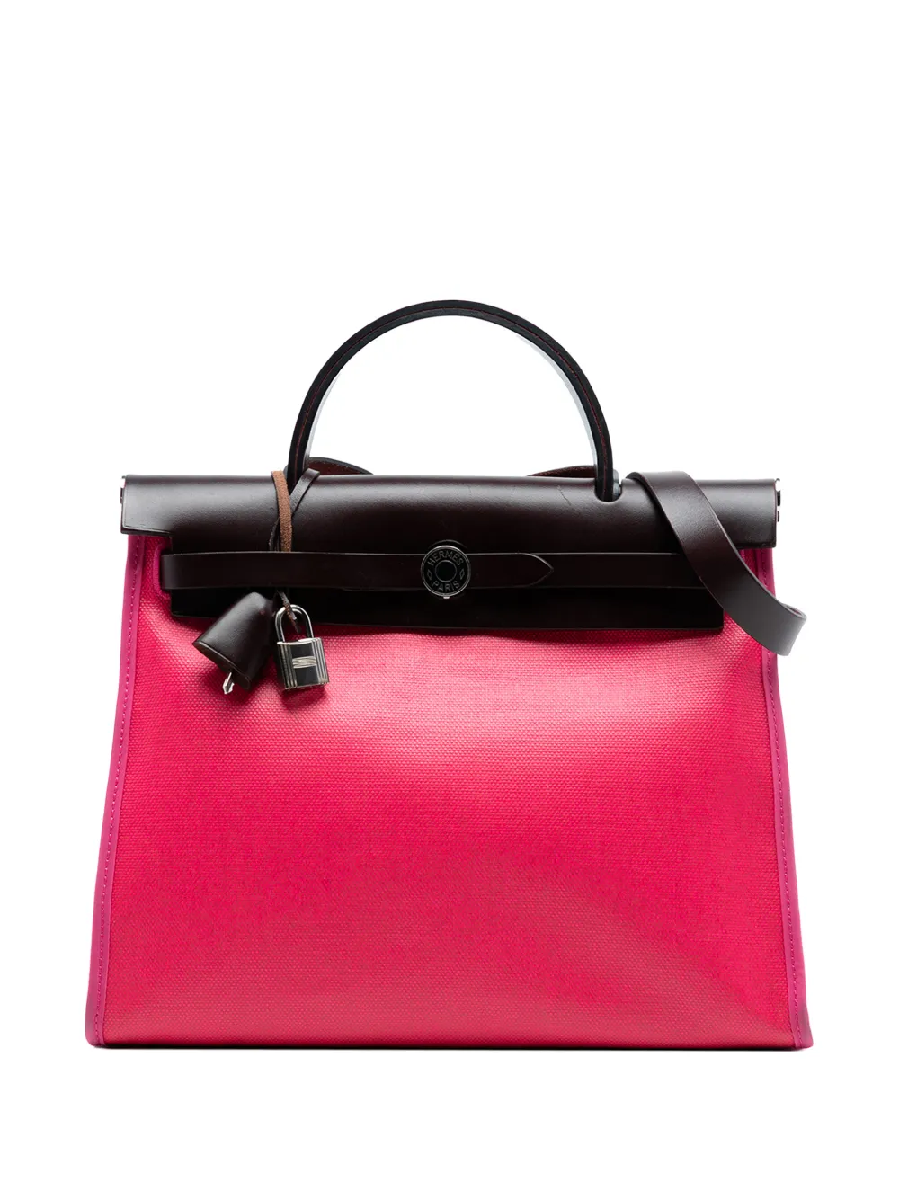 Hermès Pre-Owned 2021 Toile H Berline Herbag Zip 31 satchel - Rosa