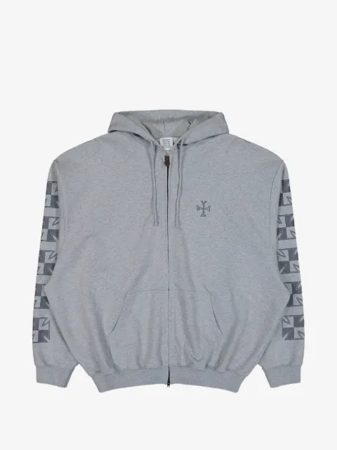 VETEMENTS logo zip-up hoodie