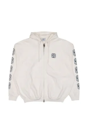 VETEMENTS Logo zip-up Hoodie | Grey | FARFETCH NO