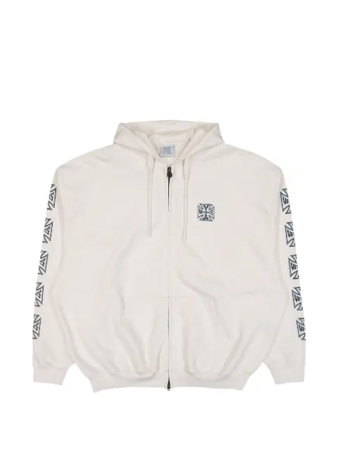 VETEMENTS logo zip-up hoodie