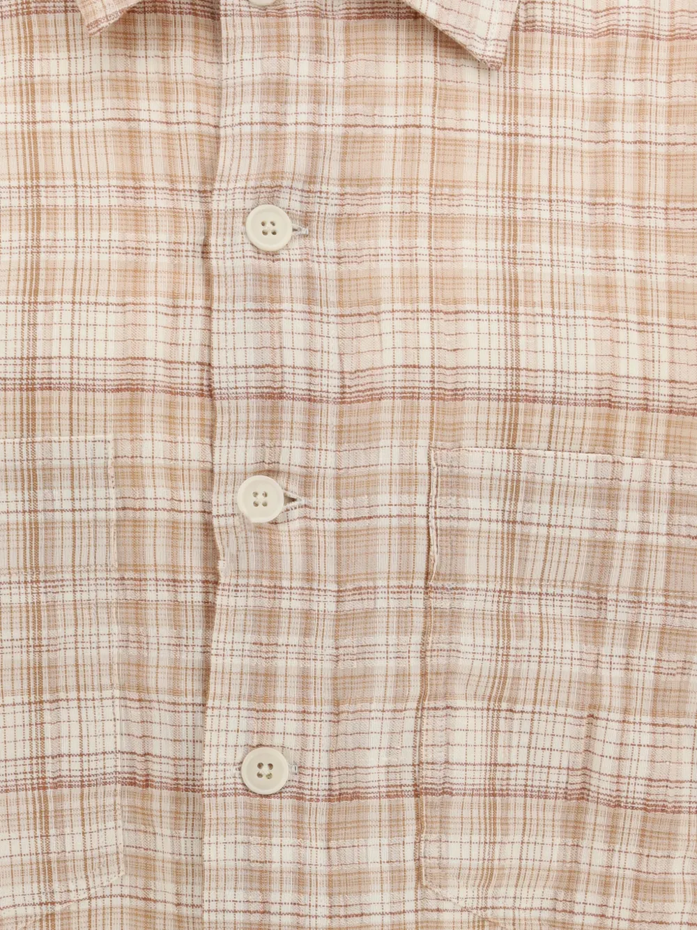 Sunflower Adam geruit overhemd Beige
