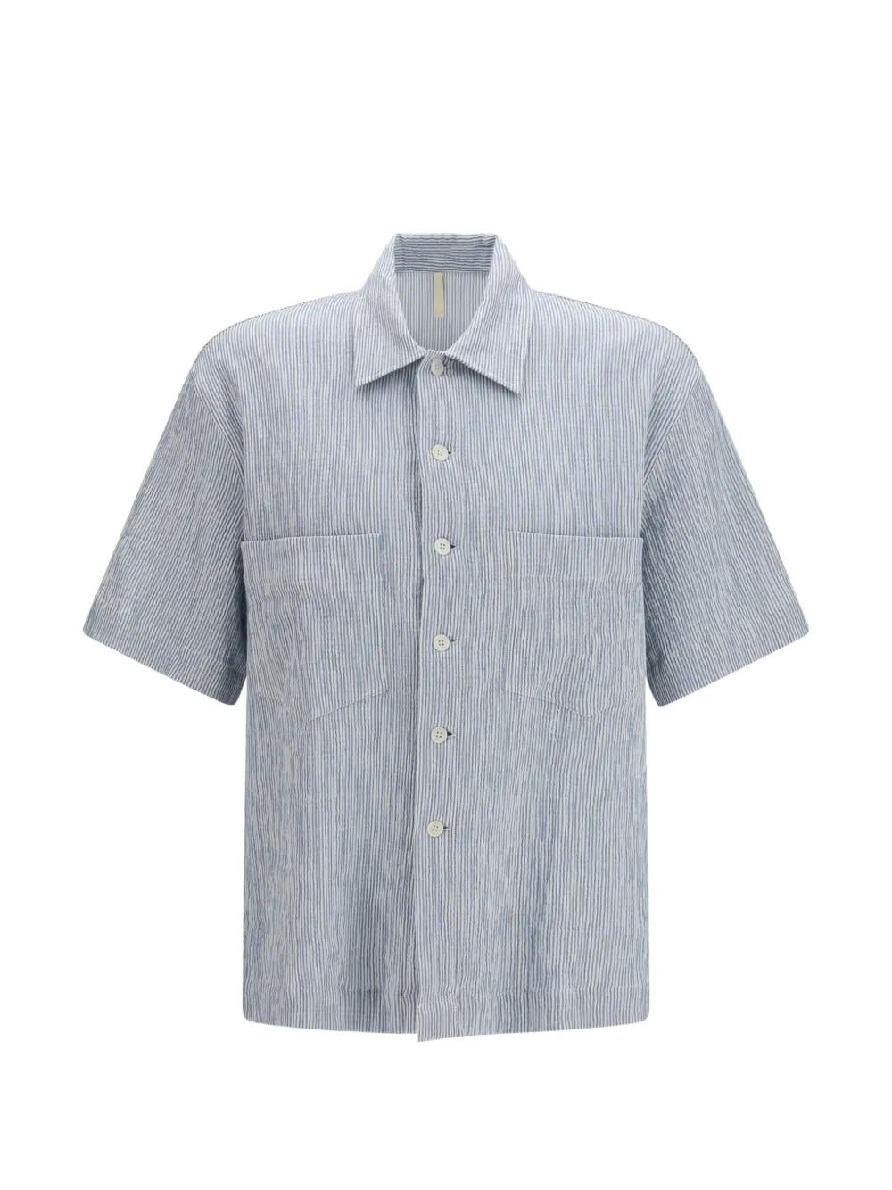 Sunflower striped button shirt - Blu