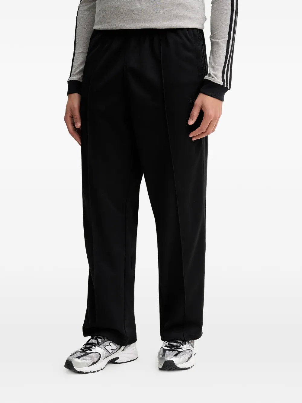 adidas logo-embroidered track pants - Nero