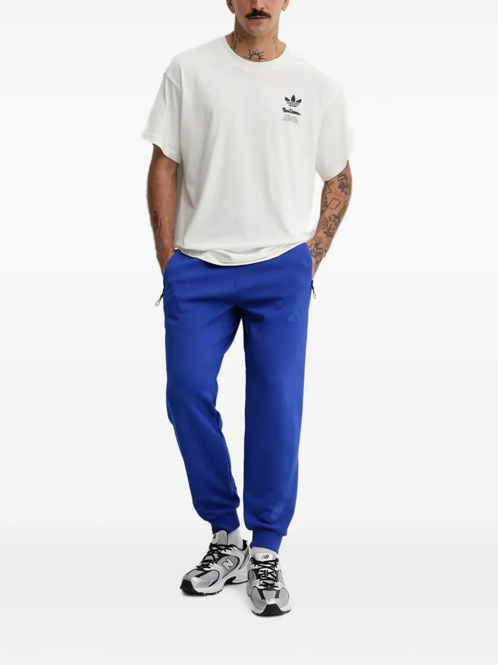 adidas Z.N.E. broek met logo Blauw