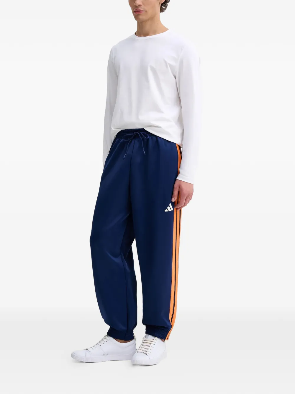 adidas Stadium logo-print side-stripe track pants Blauw