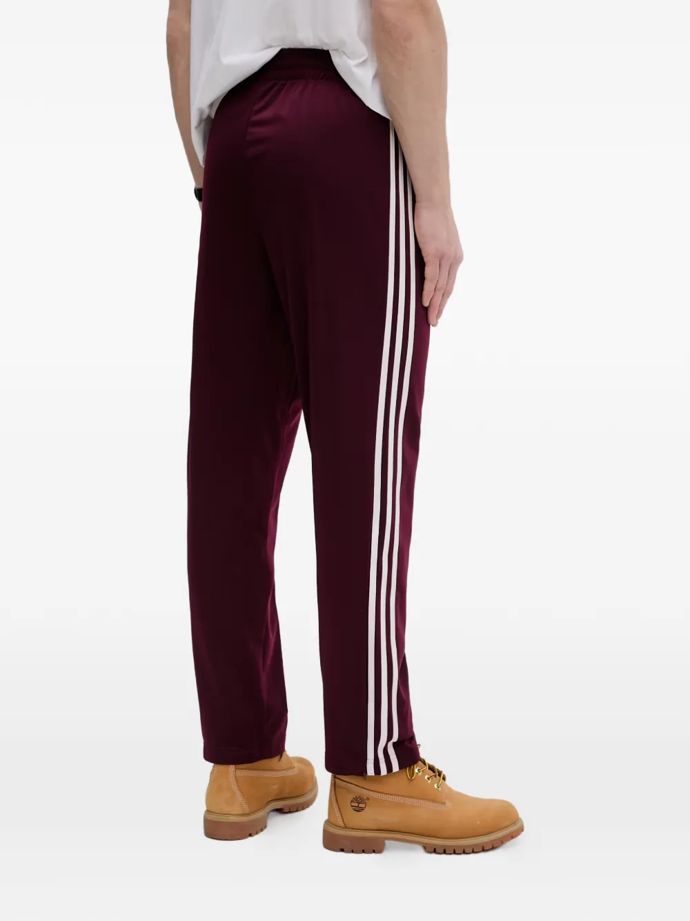 adidas Firebird logo-embroidered side-stripe track pants Rood