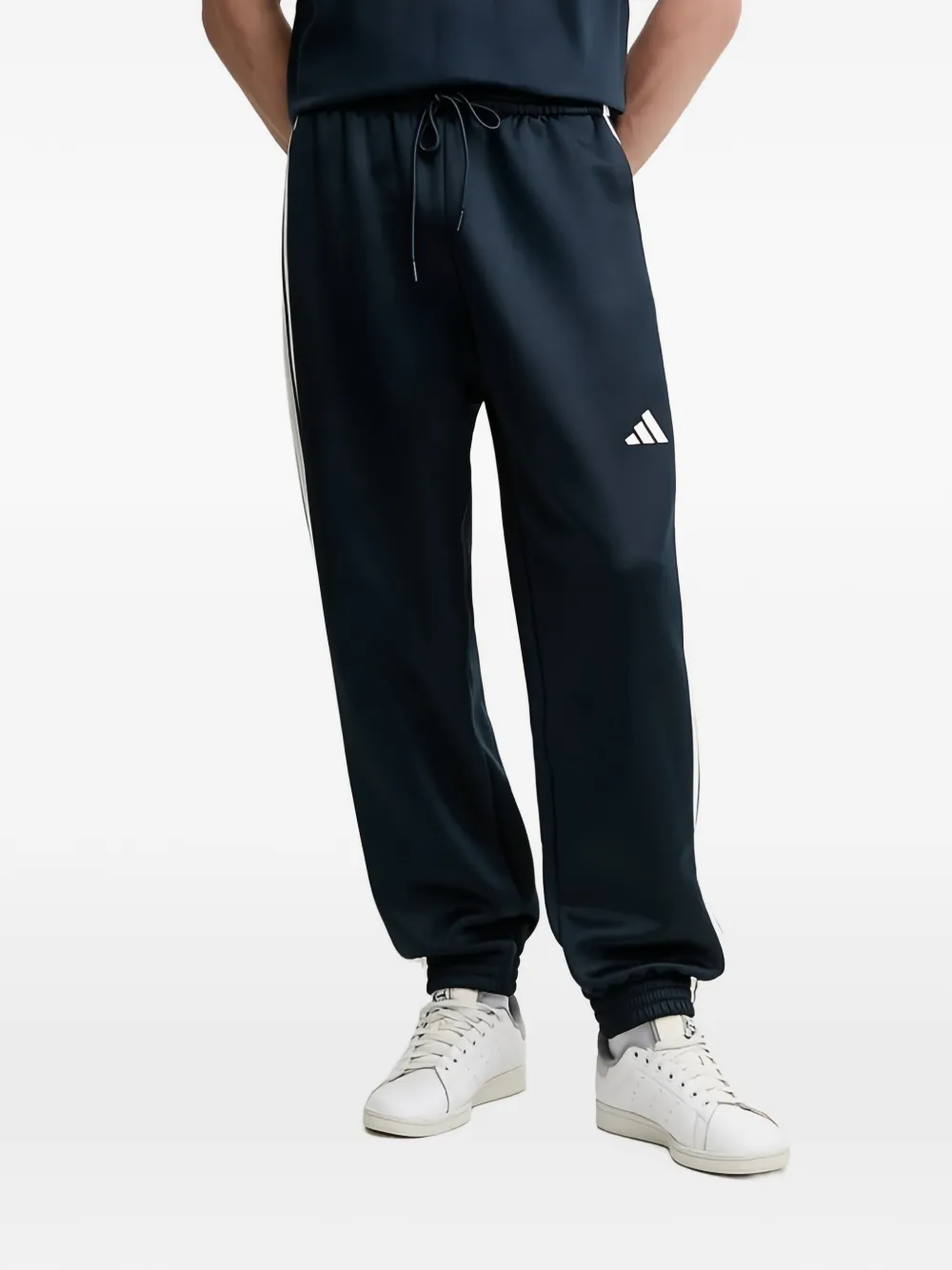 adidas side-stripe track pants - Blu